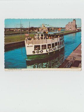 Touring The Soo Locks Postcard